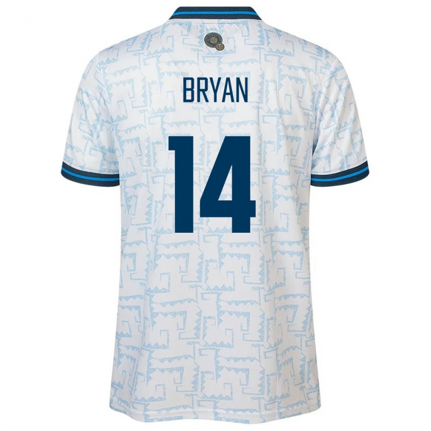 Uomo Maglia El Salvador Bryan Vásquez #14 Bianco Kit Gara Away 24-26 Maglietta