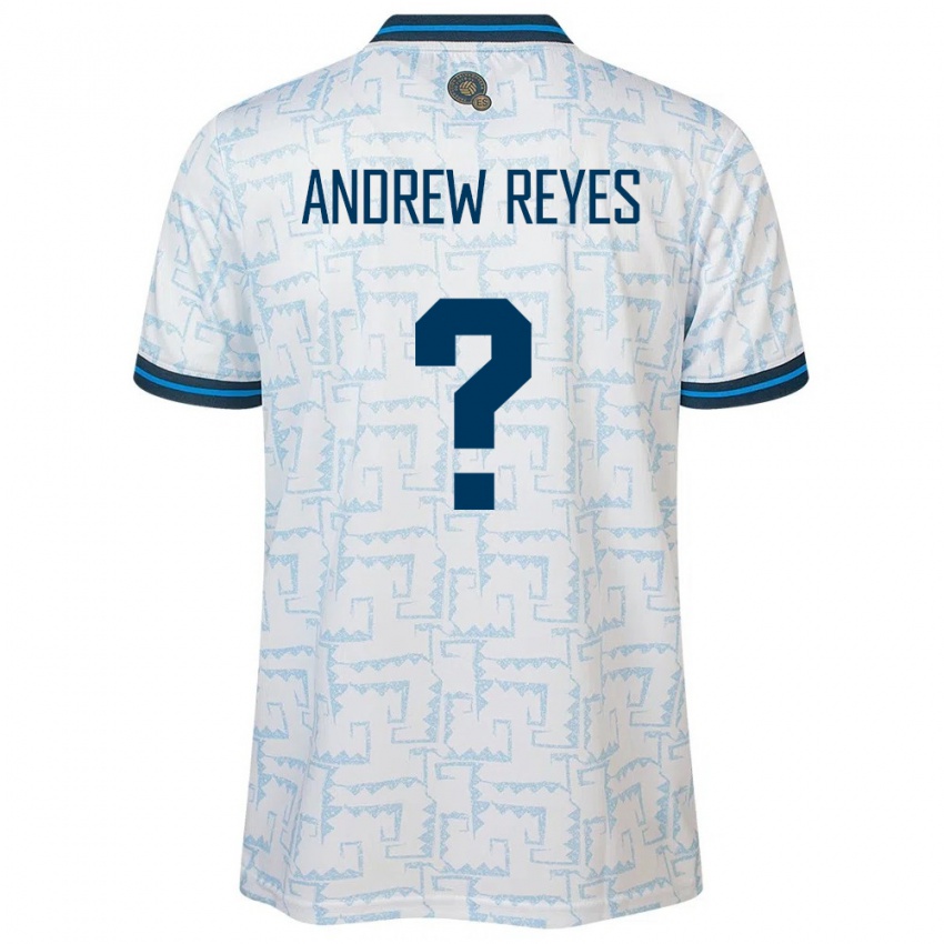 Uomo Maglia El Salvador Andrew Reyes #0 Bianco Kit Gara Away 24-26 Maglietta