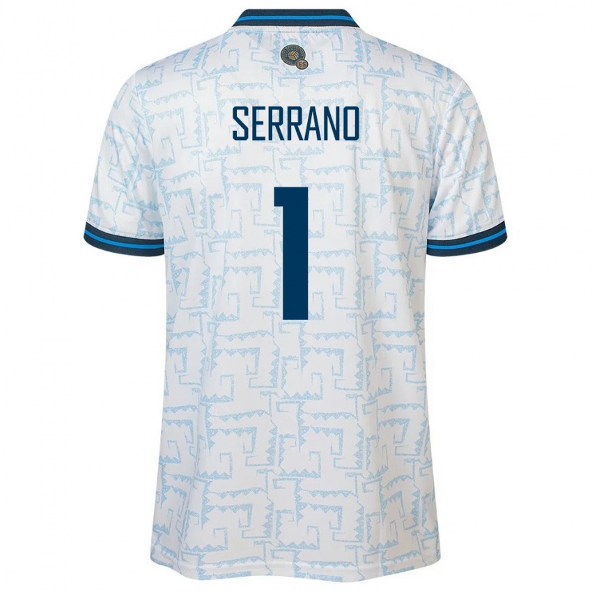 Uomo Maglia El Salvador Idalia Serrano #1 Bianco Kit Gara Away 24-26 Maglietta