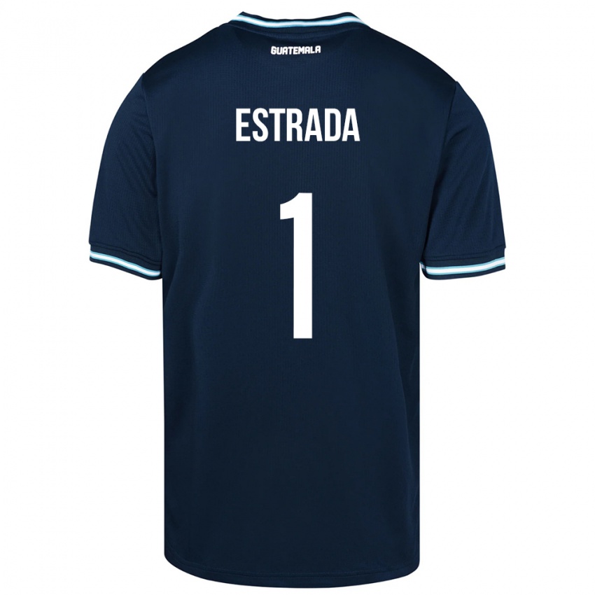 Uomo Maglia Guatemala Alexia Estrada #1 Blu Kit Gara Away 24-26 Maglietta