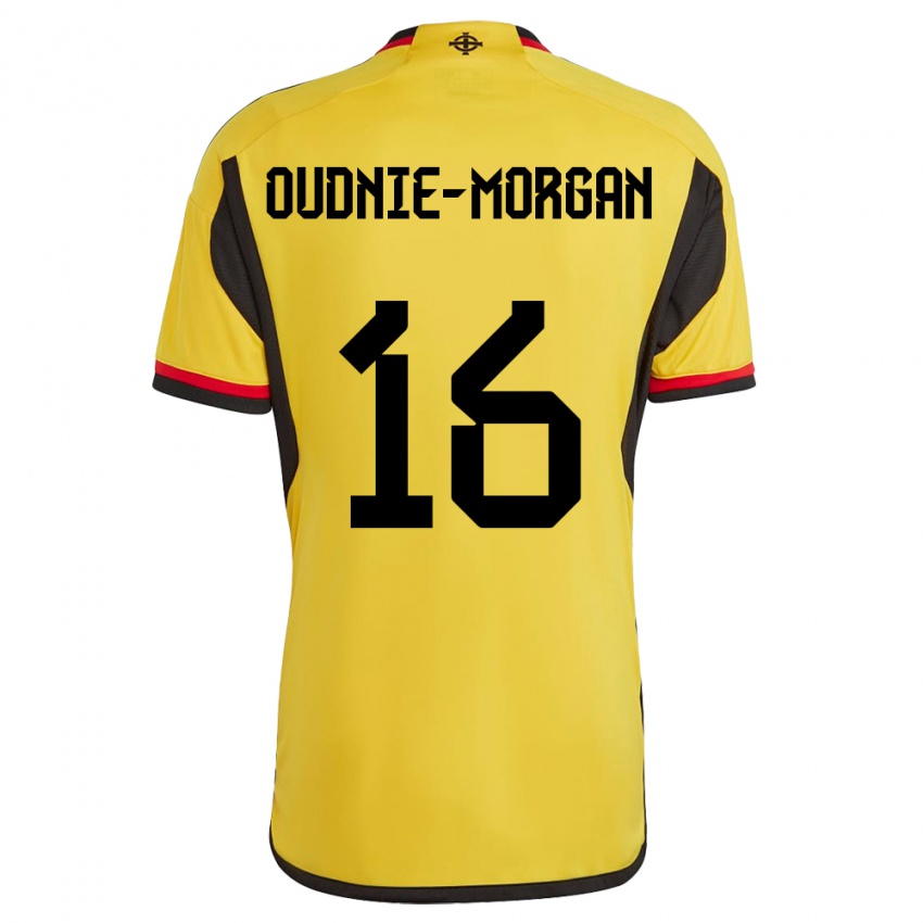 Uomo Maglia Irlanda Del Nord Rio Oudnie-Morgan #16 Bianco Kit Gara Away 24-26 Maglietta