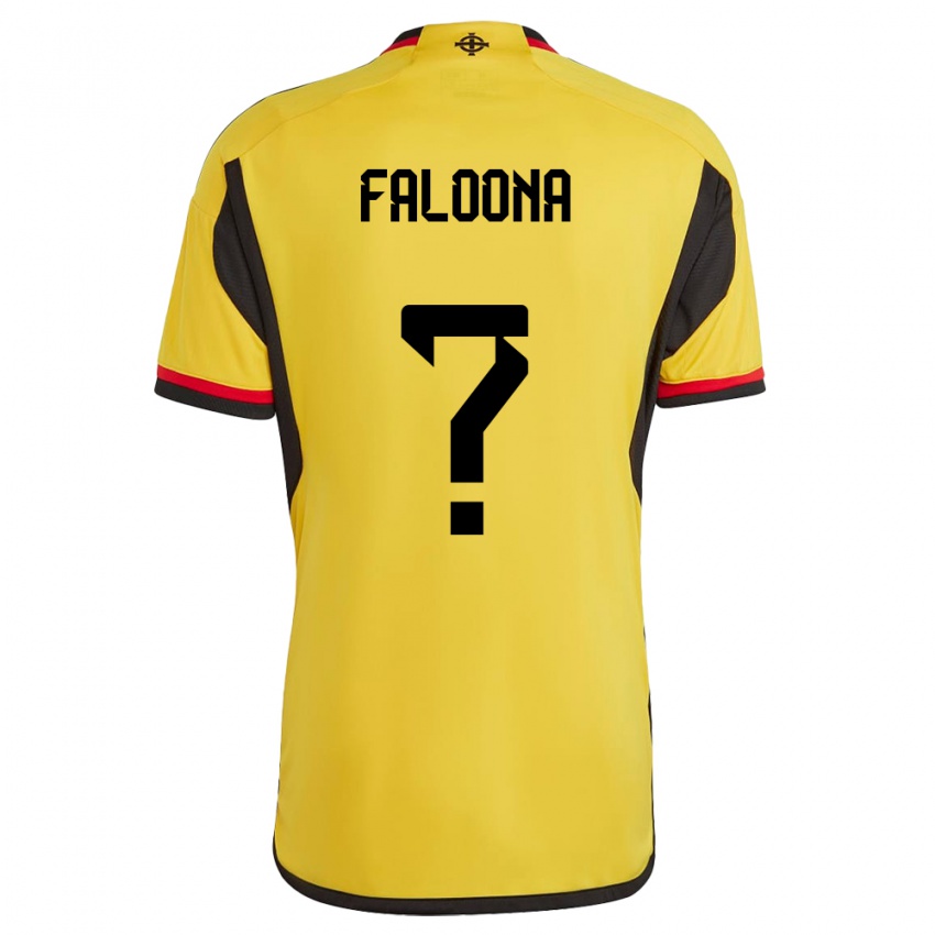 Uomo Maglia Irlanda Del Nord Jack Faloona #0 Bianco Kit Gara Away 24-26 Maglietta