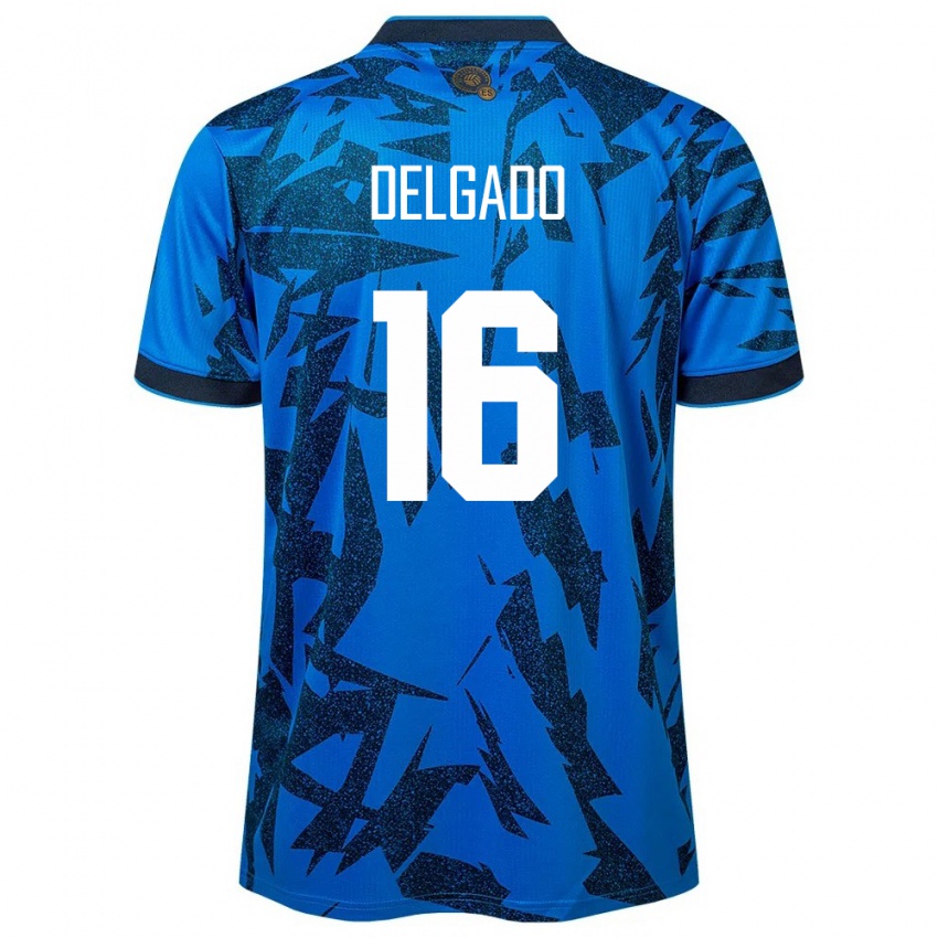 Donna Maglia El Salvador Vasthy Delgado #16 Blu Kit Gara Home 24-26 Maglietta