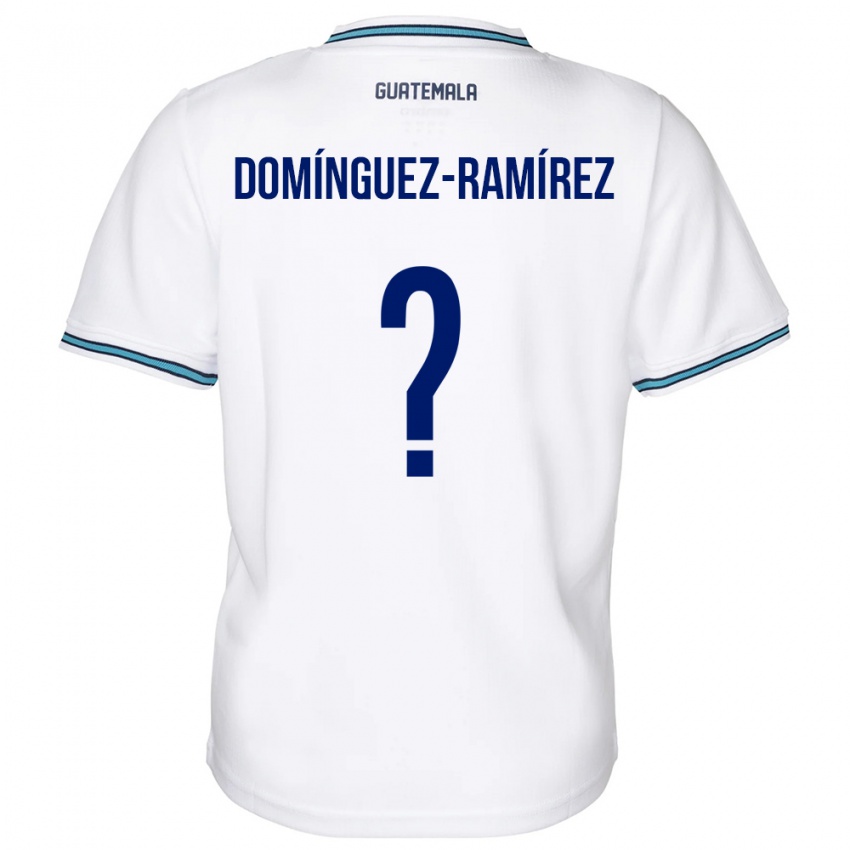 Donna Maglia Guatemala Marco Domínguez-Ramírez #0 Bianco Kit Gara Home 24-26 Maglietta