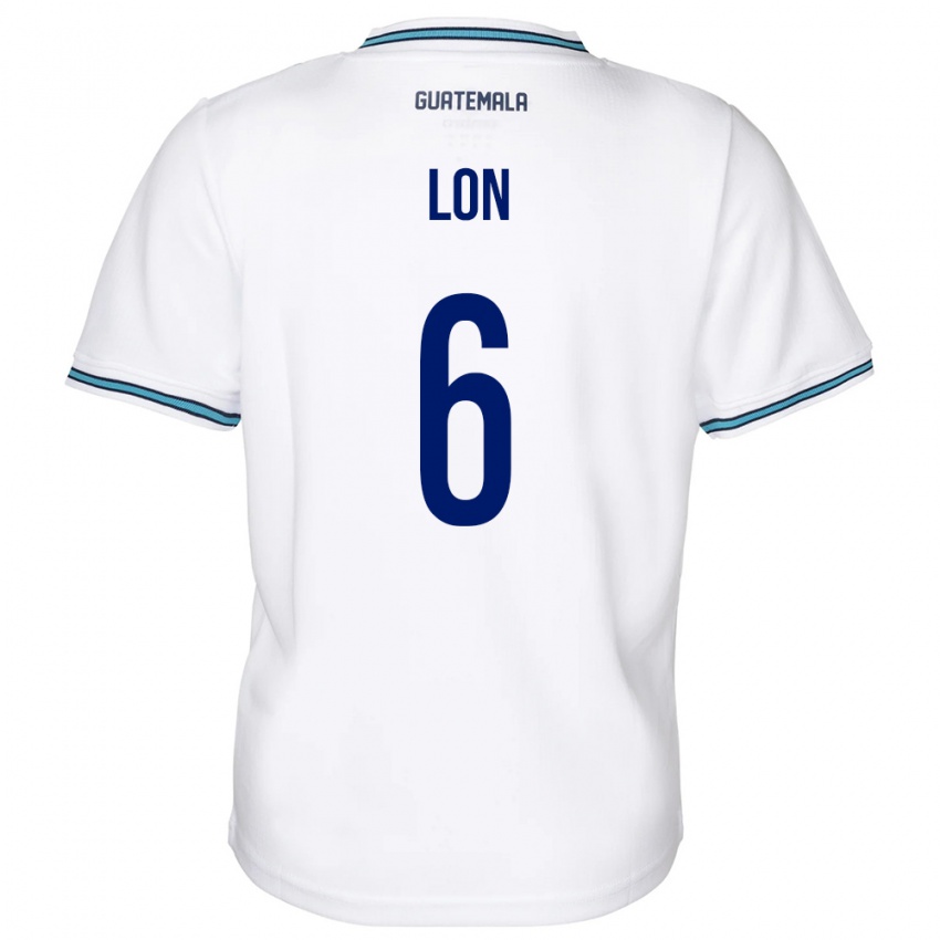 Donna Maglia Guatemala Ariel Lon #6 Bianco Kit Gara Home 24-26 Maglietta