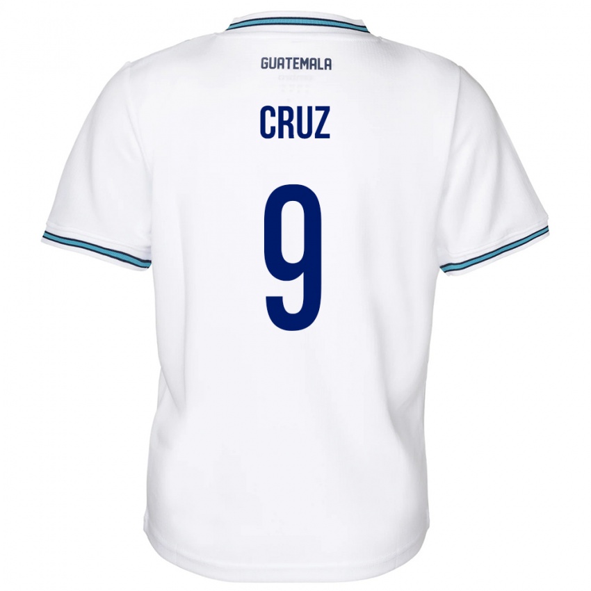 Donna Maglia Guatemala Celsa Cruz #9 Bianco Kit Gara Home 24-26 Maglietta