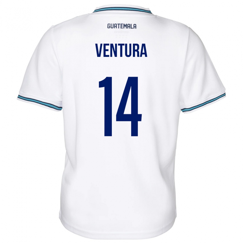 Donna Maglia Guatemala Madelyn Ventura #14 Bianco Kit Gara Home 24-26 Maglietta