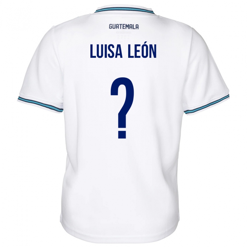 Donna Maglia Guatemala Luisa León #0 Bianco Kit Gara Home 24-26 Maglietta