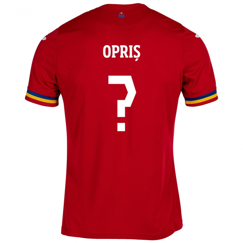 Donna Maglia Romania Ștefan Opriș #0 Rosso Kit Gara Away 24-26 Maglietta