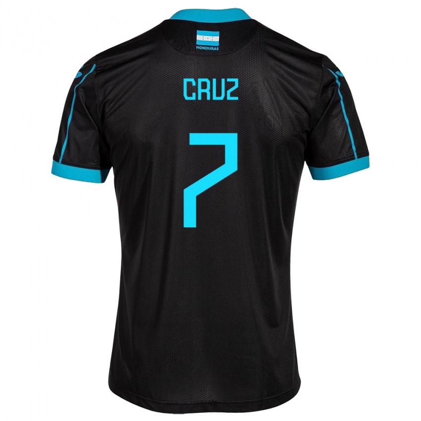 Donna Maglia Honduras Nixon Cruz #7 Nero Kit Gara Away 24-26 Maglietta