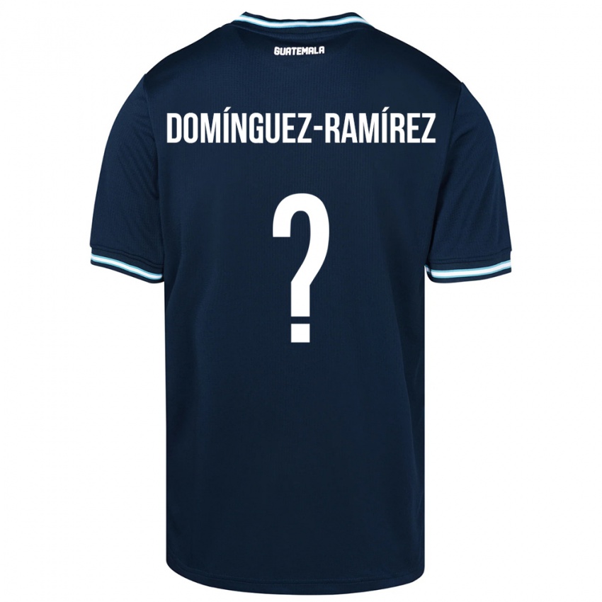 Donna Maglia Guatemala Marco Domínguez-Ramírez #0 Blu Kit Gara Away 24-26 Maglietta