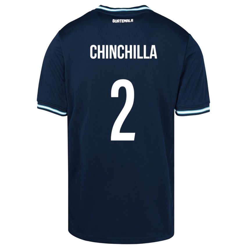 Donna Maglia Guatemala Nicolás Chinchilla #2 Blu Kit Gara Away 24-26 Maglietta