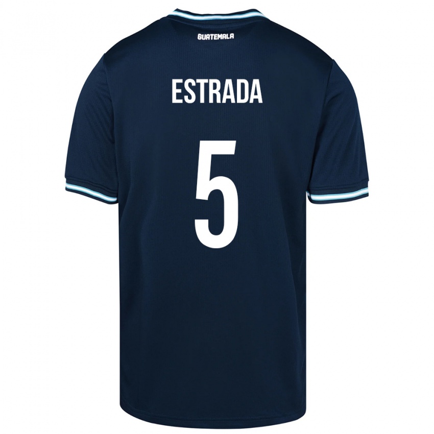 Donna Maglia Guatemala Elizabeth Estrada #5 Blu Kit Gara Away 24-26 Maglietta