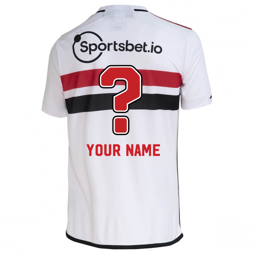 Bambino Maglia Il Tuo Nome #0 Bianco Kit Gara Home 2023/24 Maglietta