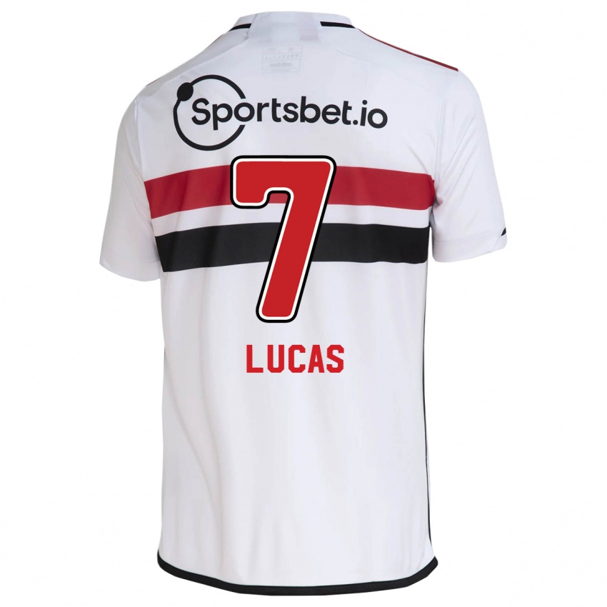 Bambino Maglia Lucas Moura #7 Bianco Kit Gara Home 2023/24 Maglietta