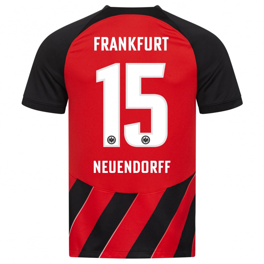 Bambino Maglia Nilo Neuendorff #15 Rosso Nero Kit Gara Home 2023/24 Maglietta