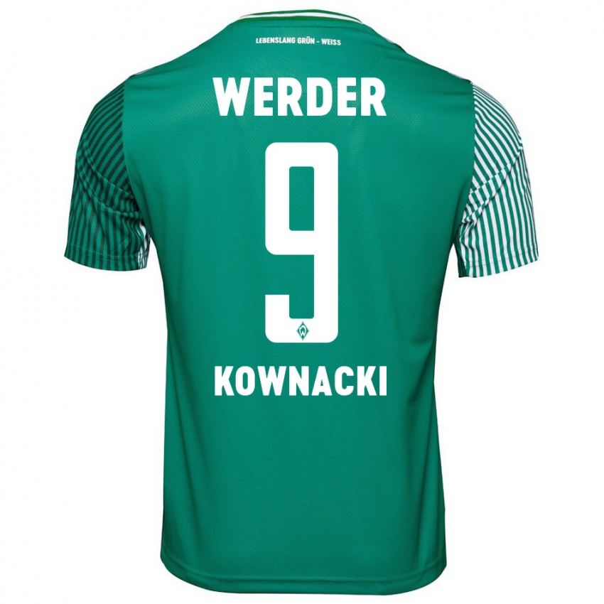 Bambino Maglia Dawid Kownacki #9 Verde Kit Gara Home 2023/24 Maglietta