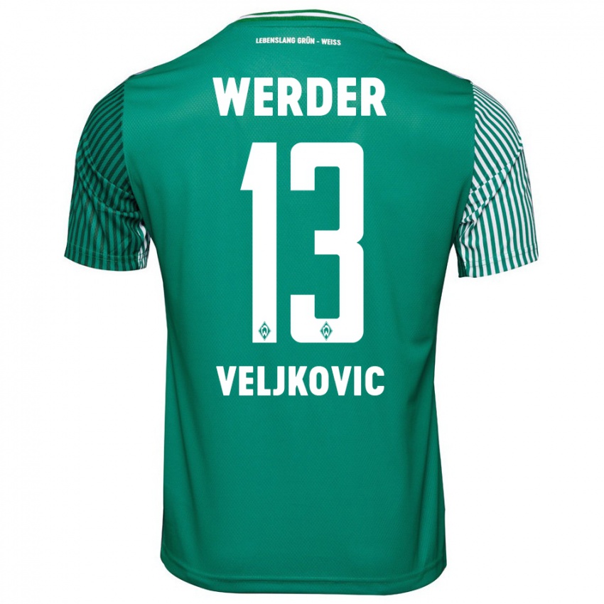 Bambino Maglia Milos Veljkovic #13 Verde Kit Gara Home 2023/24 Maglietta