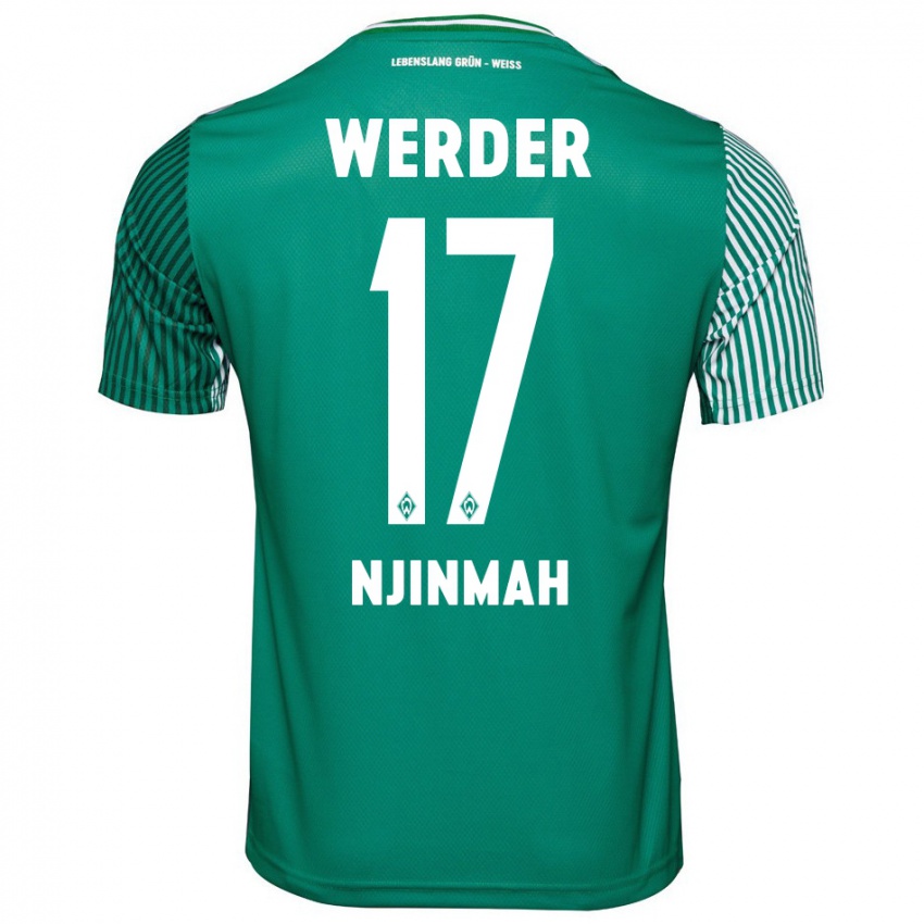 Bambino Maglia Justin Njinmah #17 Verde Kit Gara Home 2023/24 Maglietta