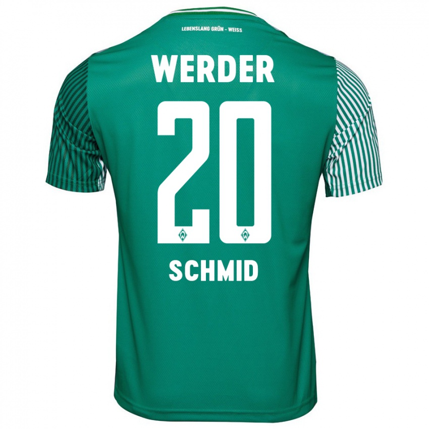 Bambino Maglia Romano Schmid #20 Verde Kit Gara Home 2023/24 Maglietta