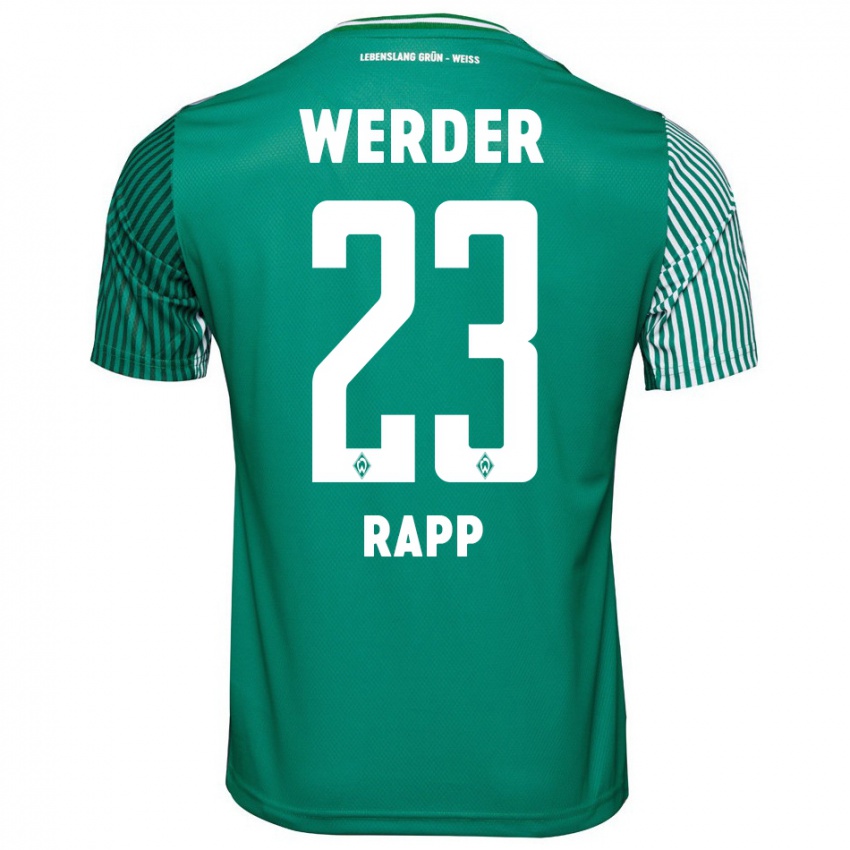 Bambino Maglia Nicolai Rapp #23 Verde Kit Gara Home 2023/24 Maglietta