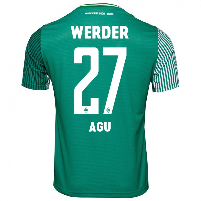 Bambino Maglia Felix Agu #27 Verde Kit Gara Home 2023/24 Maglietta