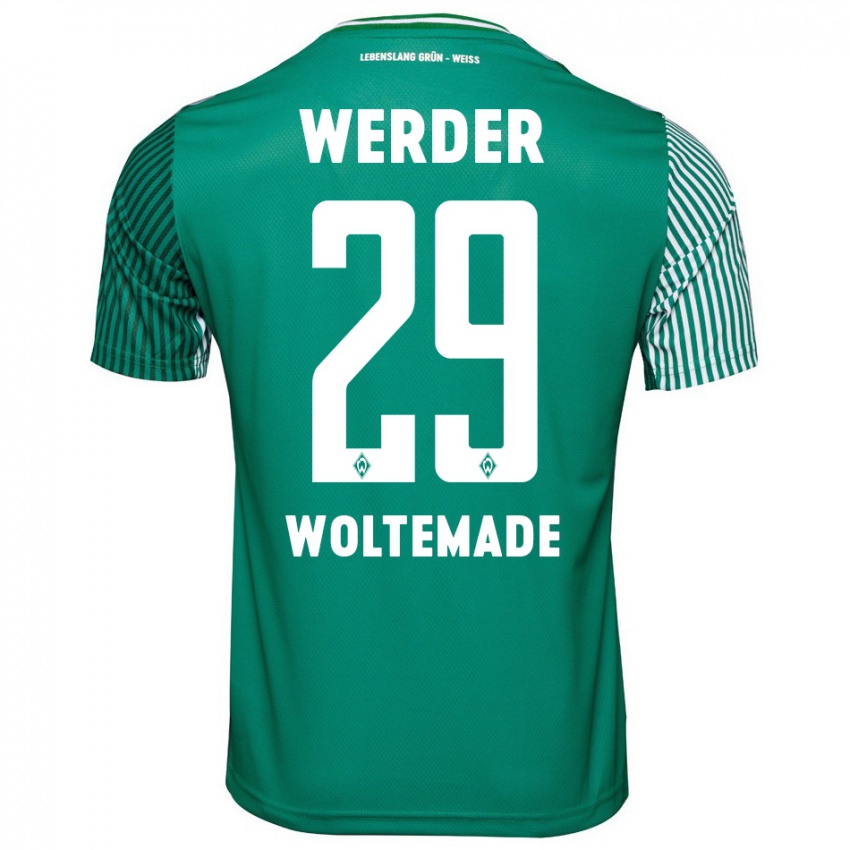 Bambino Maglia Nick Woltemade #29 Verde Kit Gara Home 2023/24 Maglietta