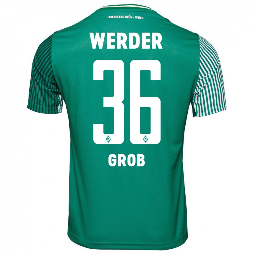 Bambino Maglia Christian Groß #36 Verde Kit Gara Home 2023/24 Maglietta