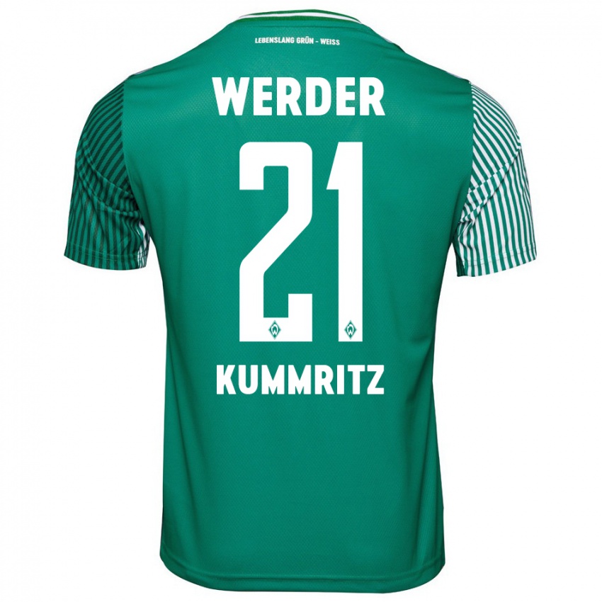 Bambino Maglia Liam Kümmritz #21 Verde Kit Gara Home 2023/24 Maglietta