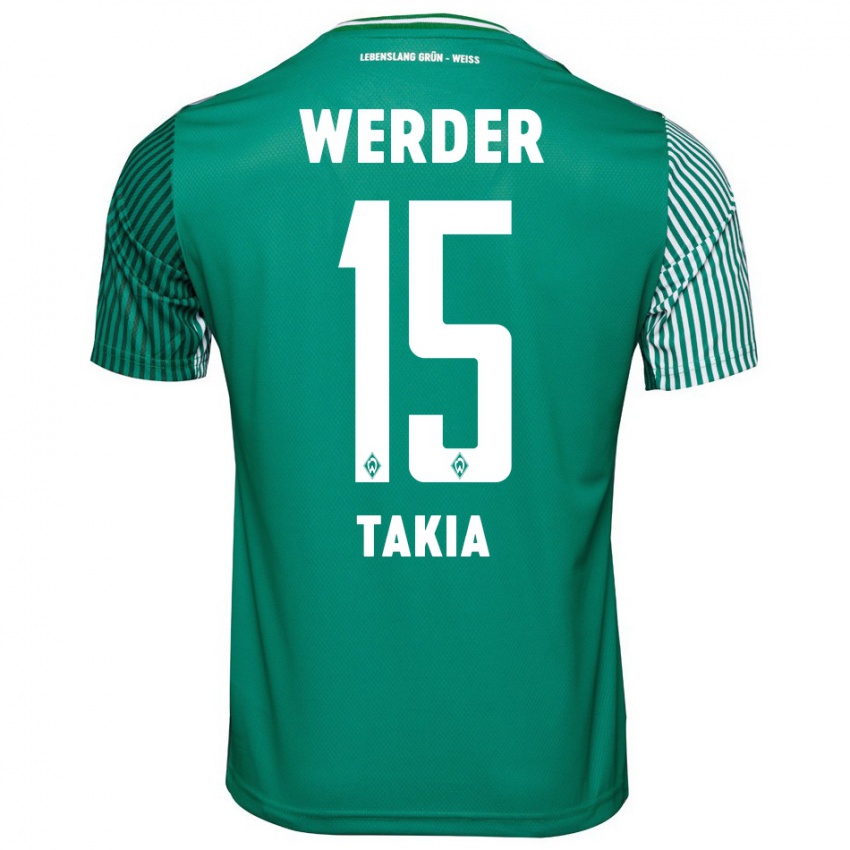 Bambino Maglia Toirik Onlam Takia #15 Verde Kit Gara Home 2023/24 Maglietta