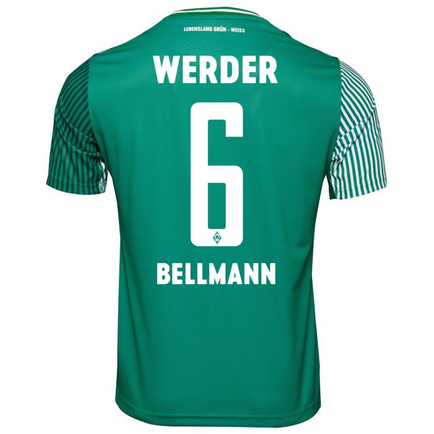 Bambino Maglia Paul Bellmann #6 Verde Kit Gara Home 2023/24 Maglietta