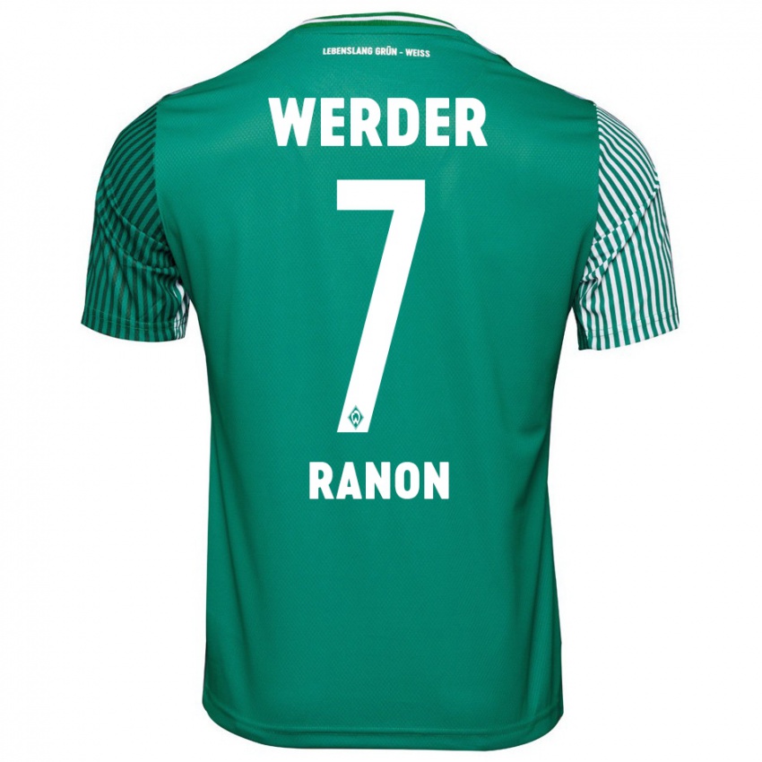 Bambino Maglia Yuval Ranon #7 Verde Kit Gara Home 2023/24 Maglietta