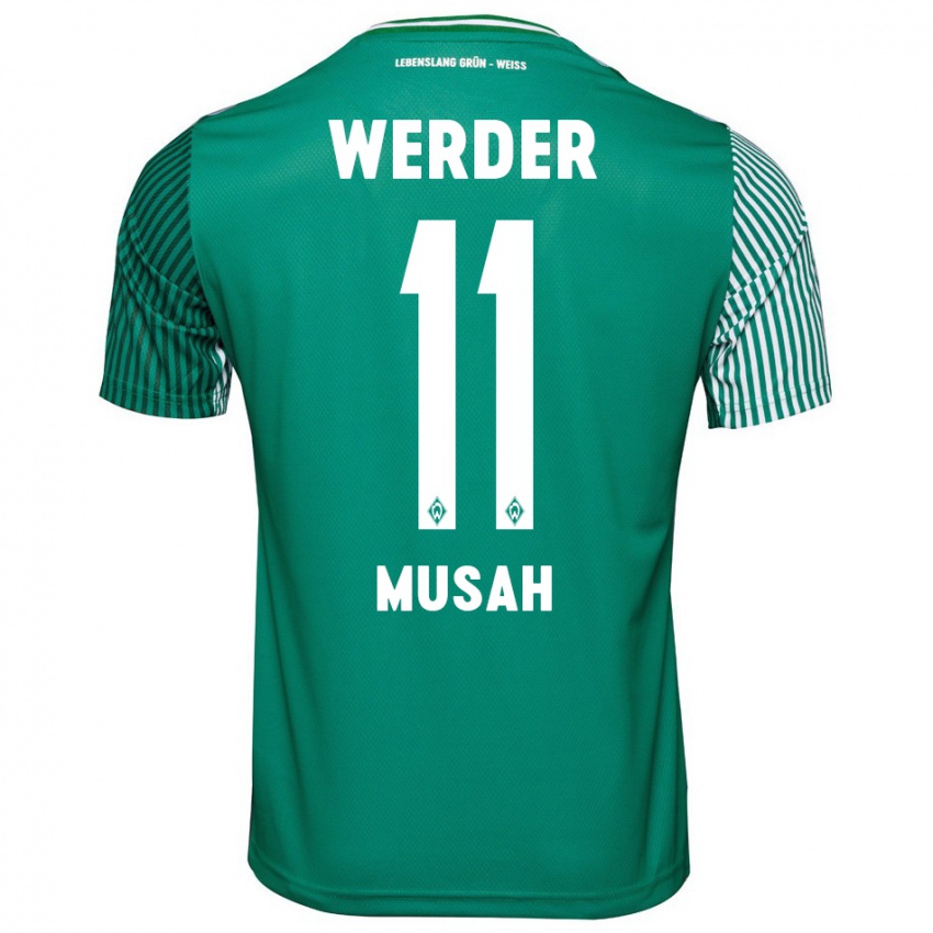 Bambino Maglia Salim Musah #11 Verde Kit Gara Home 2023/24 Maglietta