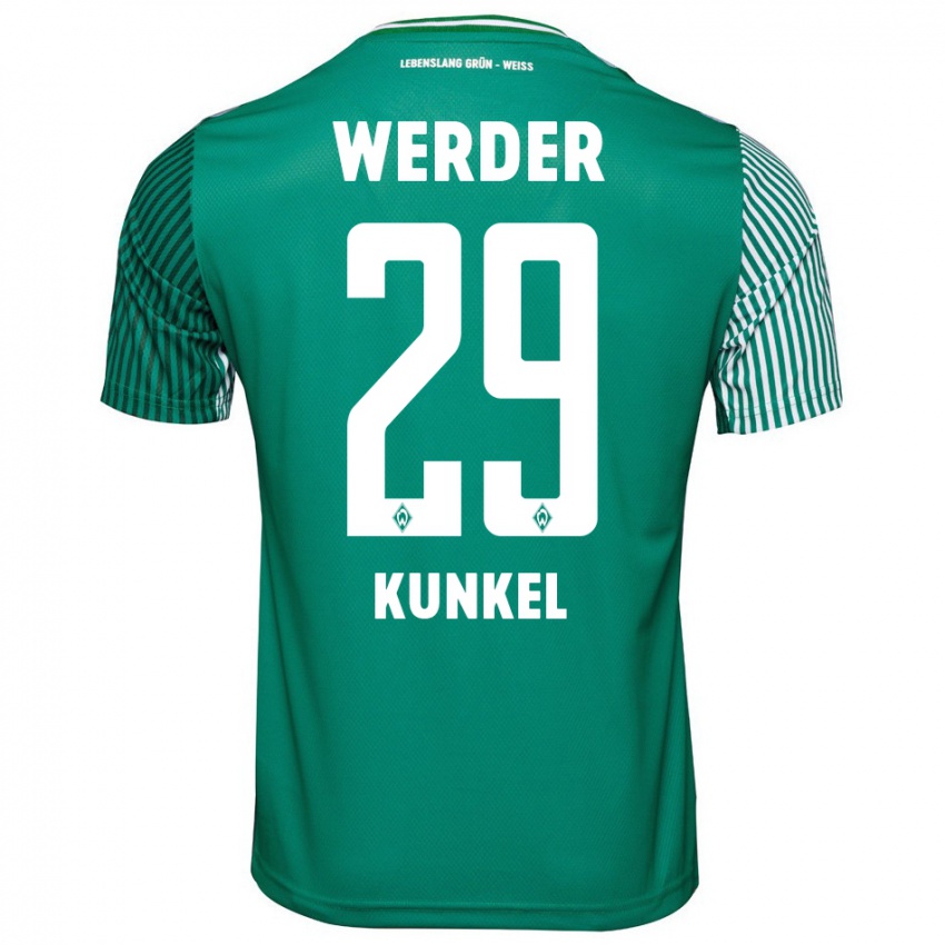 Bambino Maglia Melina Kunkel #29 Verde Kit Gara Home 2023/24 Maglietta