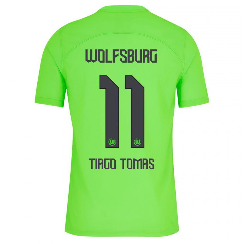 Bambino Maglia Tiago Tomás #11 Verde Kit Gara Home 2023/24 Maglietta