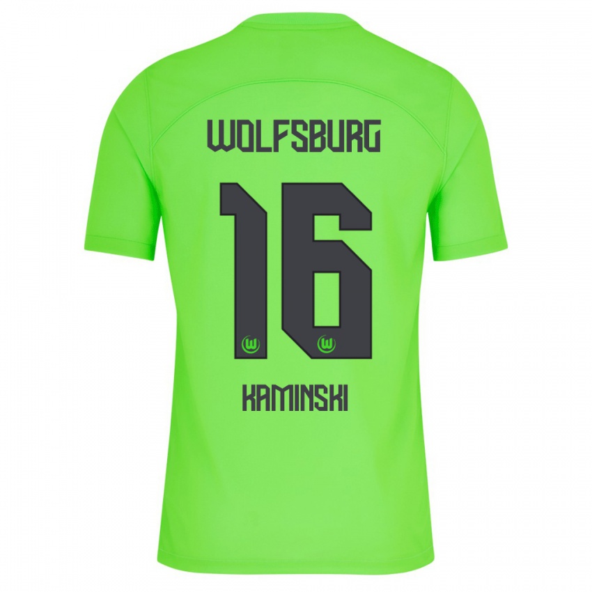 Bambino Maglia Jakub Kaminski #16 Verde Kit Gara Home 2023/24 Maglietta