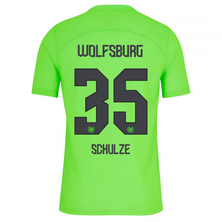 Bambino Maglia Philipp Schulze #35 Verde Kit Gara Home 2023/24 Maglietta