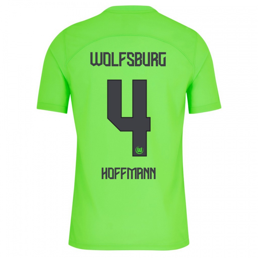 Bambino Maglia Nils Hoffmann #4 Verde Kit Gara Home 2023/24 Maglietta