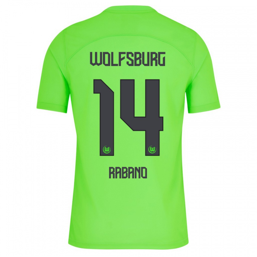 Bambino Maglia Nuria Rabano #14 Verde Kit Gara Home 2023/24 Maglietta