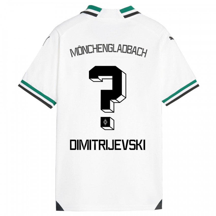 Bambino Maglia Maximilian Dimitrijevski #0 Bianco Verde Kit Gara Home 2023/24 Maglietta