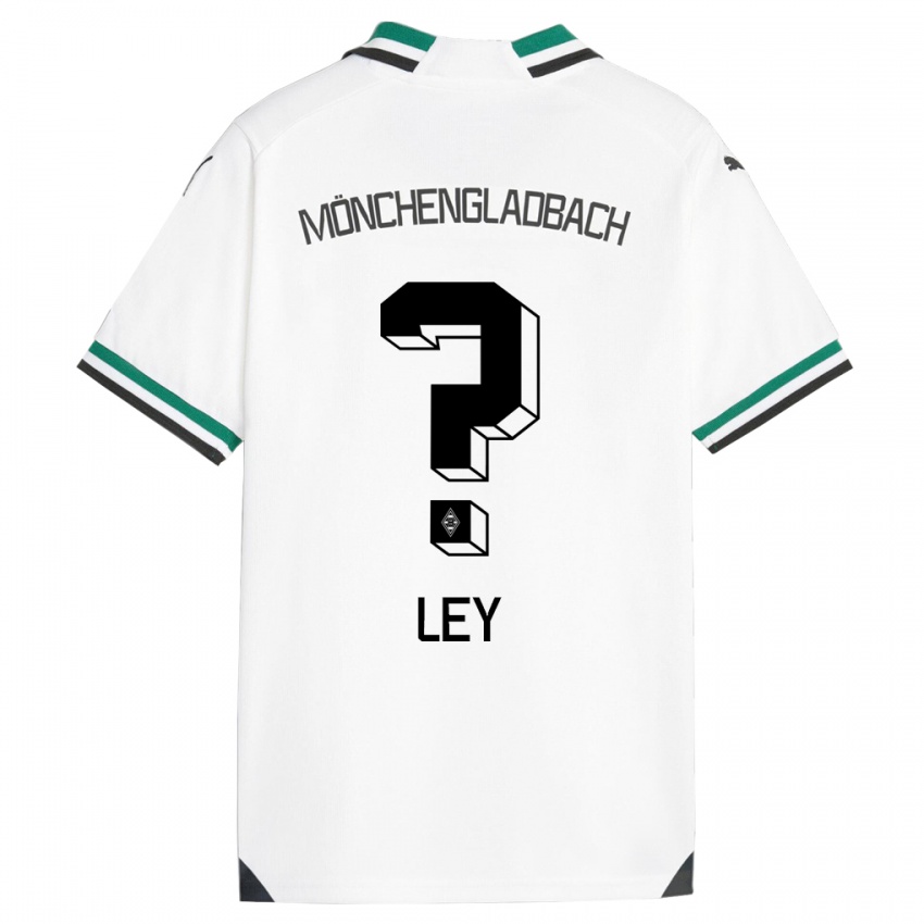 Bambino Maglia Marlon Ley #0 Bianco Verde Kit Gara Home 2023/24 Maglietta