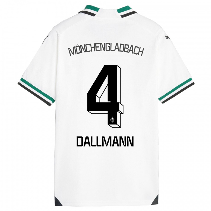 Bambino Maglia Pauline Dallmann #4 Bianco Verde Kit Gara Home 2023/24 Maglietta