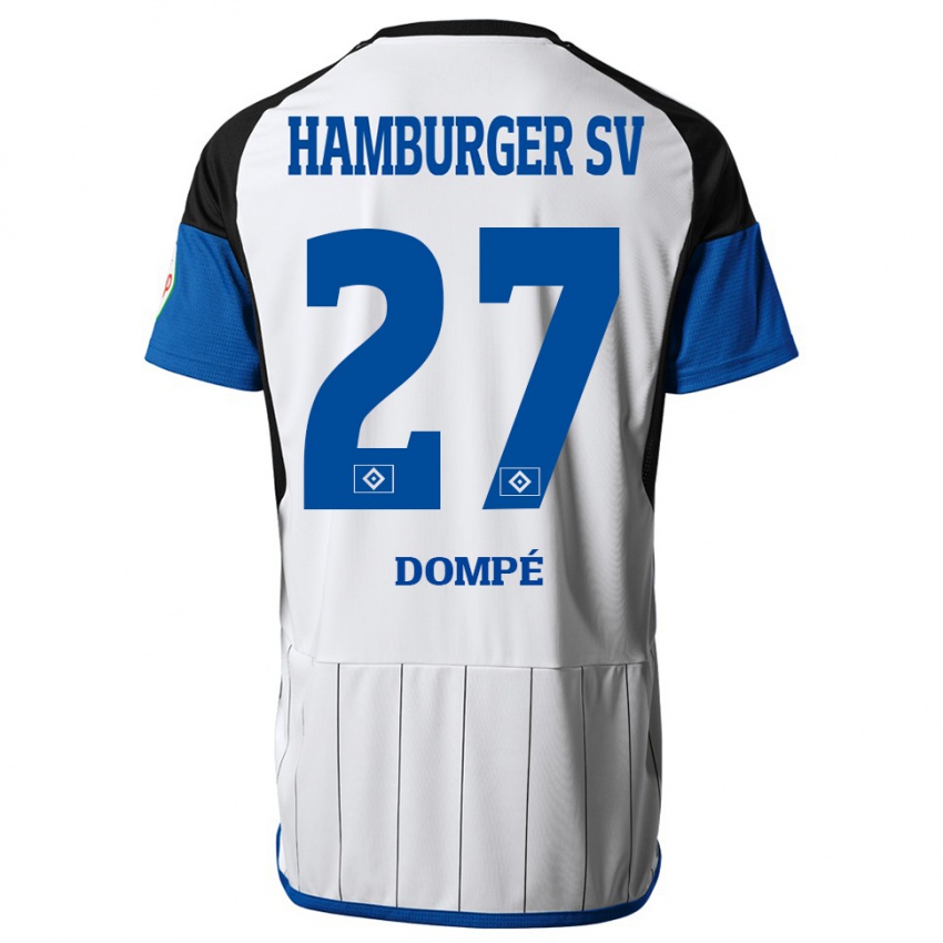 Bambino Maglia Jean-Luc Dompé #27 Bianco Kit Gara Home 2023/24 Maglietta