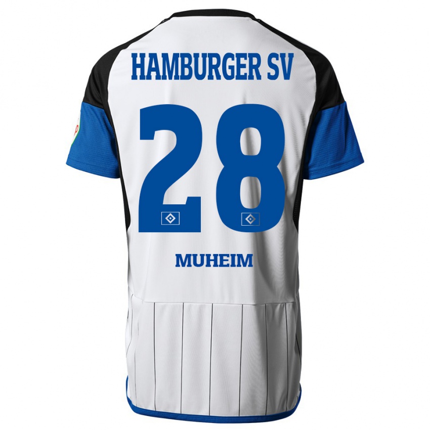 Bambino Maglia Miro Muheim #28 Bianco Kit Gara Home 2023/24 Maglietta