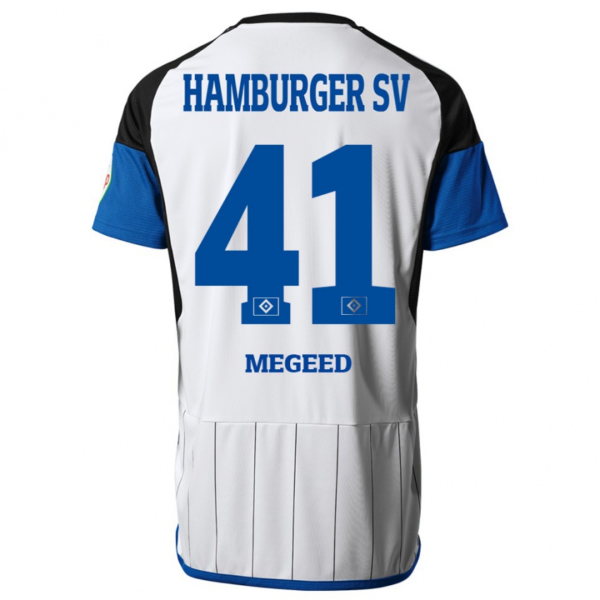 Bambino Maglia Omar Megeed #41 Bianco Kit Gara Home 2023/24 Maglietta