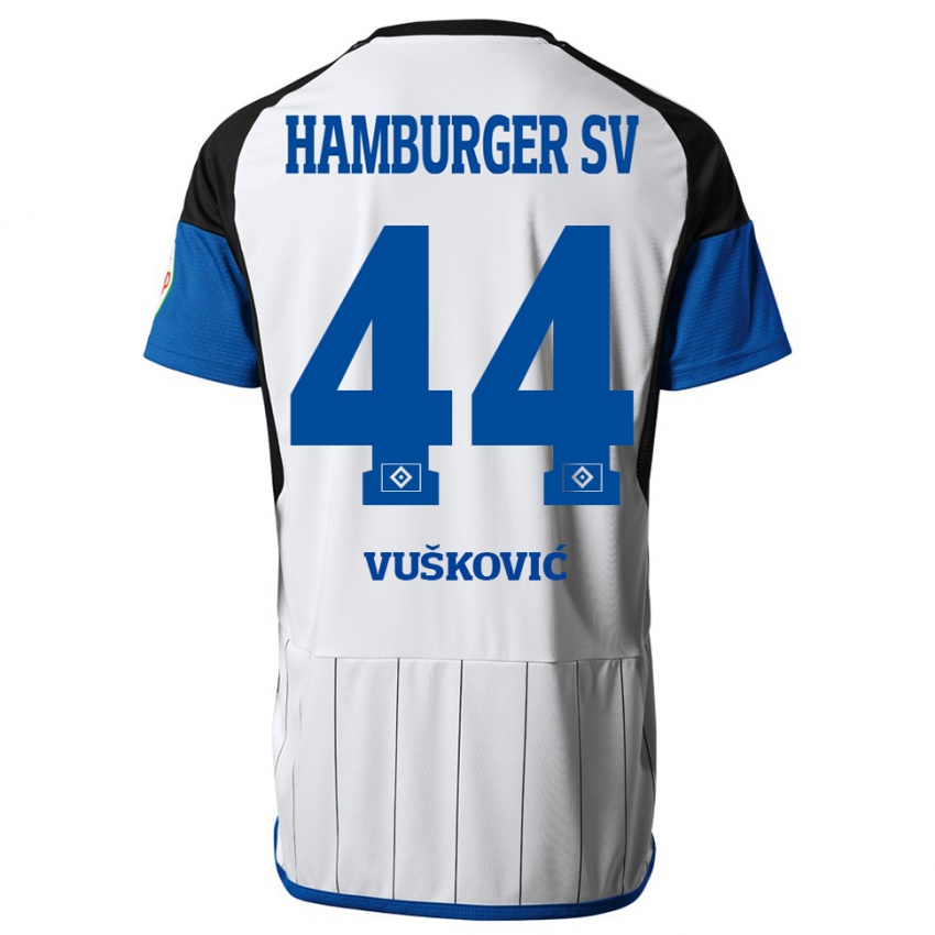 Bambino Maglia Mario Vuskovic #44 Bianco Kit Gara Home 2023/24 Maglietta