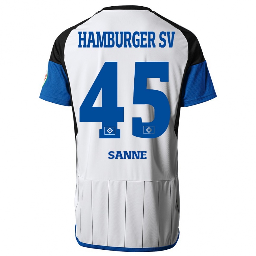 Bambino Maglia Tom Sanne #45 Bianco Kit Gara Home 2023/24 Maglietta