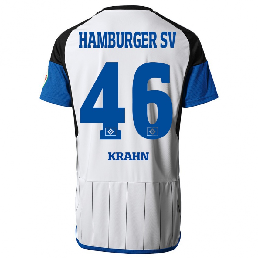 Bambino Maglia Elijah Krahn #46 Bianco Kit Gara Home 2023/24 Maglietta