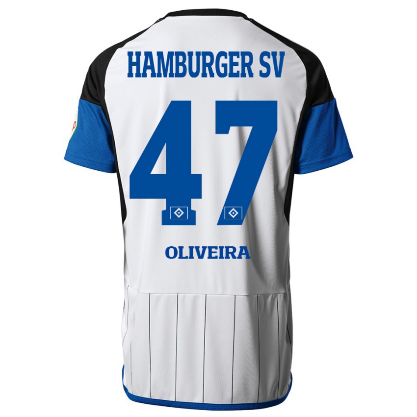 Bambino Maglia Nicolas Oliveira #47 Bianco Kit Gara Home 2023/24 Maglietta