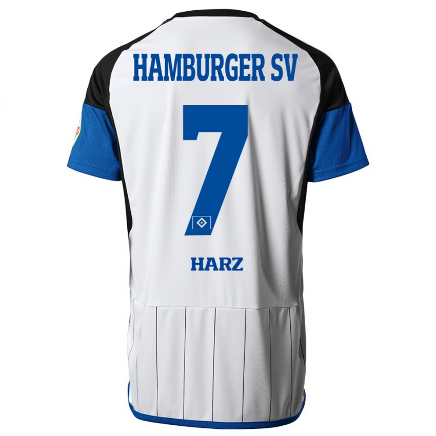 Bambino Maglia Theo Harz #7 Bianco Kit Gara Home 2023/24 Maglietta